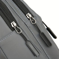 Men's Crossbody Chest Bag Waterproof Shoulder Bag With Earphone Hole