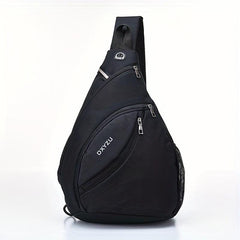 Men's Lightweight Nylon Chest Bag Shoulder Backpack