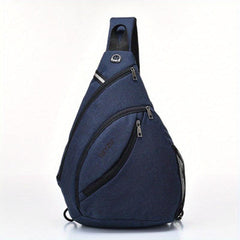 Men's Lightweight Nylon Chest Bag Shoulder Backpack