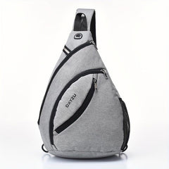 Men's Lightweight Nylon Chest Bag Shoulder Backpack