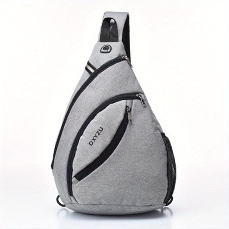 Men's Lightweight Nylon Chest Bag Shoulder Backpack