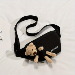 Casual Canvas Waist Bag for Traveling and Outdoor Activities