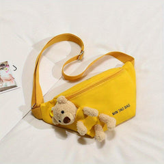 Casual Canvas Waist Bag for Traveling and Outdoor Activities