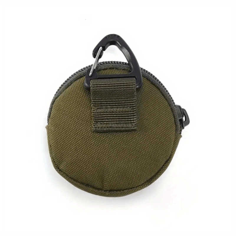 Outdoor Tactical Key Bag With Triangular Buckle Round Coin Purse