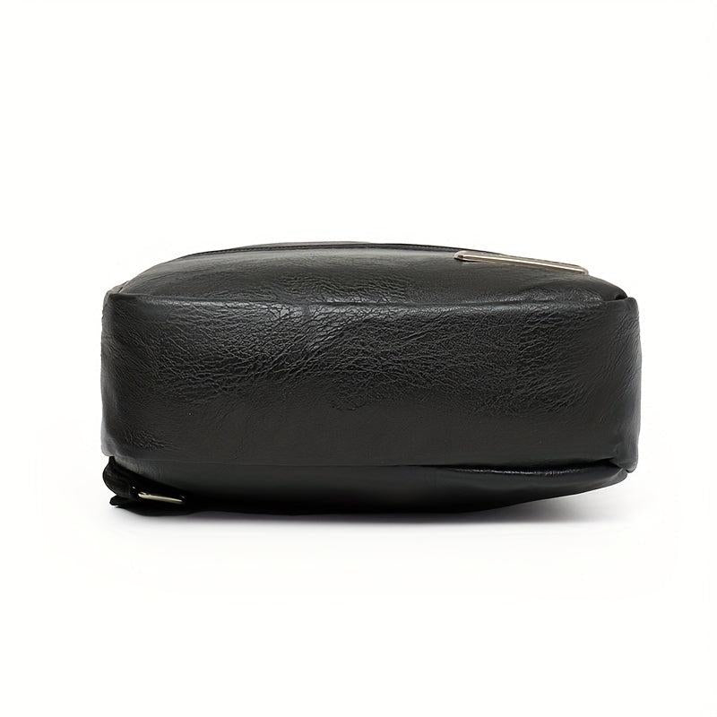 Men's Crossbody Bag Multifunctional Shoulder Bag With Earphone Hole