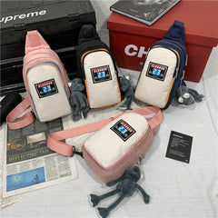 Large Pocket Shoulder Chest Bag With Pendant