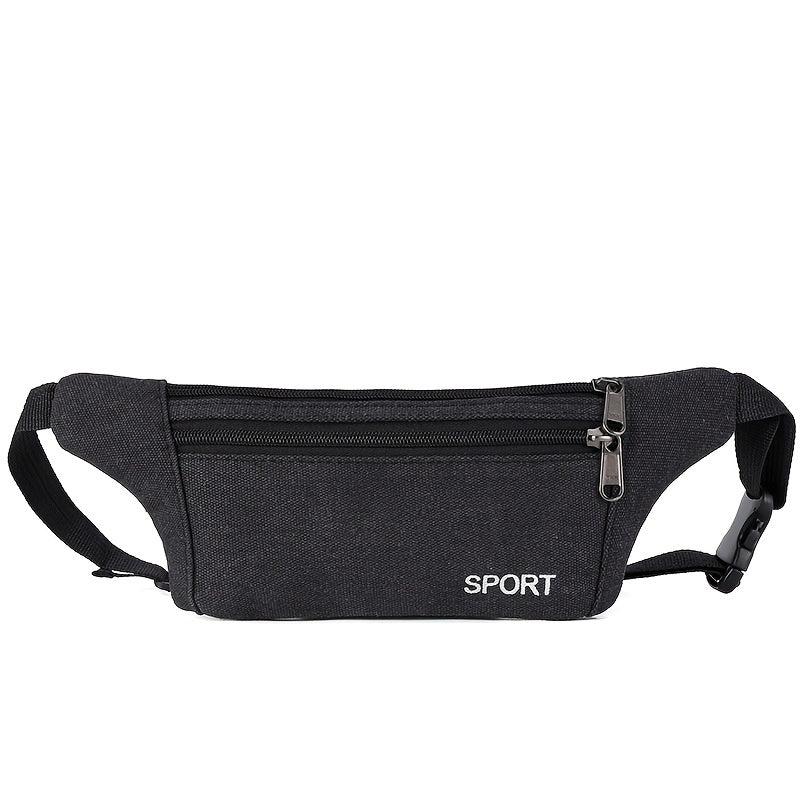 Canvas Running Waist Bag Sports Casual Multifunctional Bag Men's