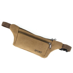 Canvas Running Waist Bag Sports Casual Multifunctional Bag Men's