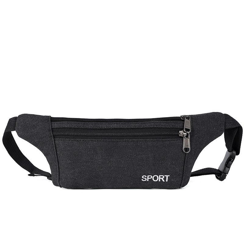 Canvas Running Waist Bag Sports Casual Multifunctional Bag Men's