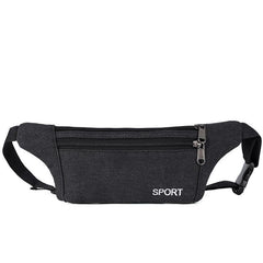 Canvas Running Waist Bag Sports Casual Multifunctional Bag Men's