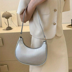 Semicircle Underarm Bag Contrast Shell Sling Bag Women's Versatile Bag