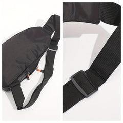 Men's Crossbody Bag With Earphone Hole For Outdoor Sports