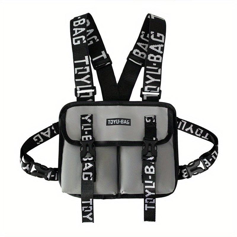Men's Letter Collision Shoulder Bag Chest Bag