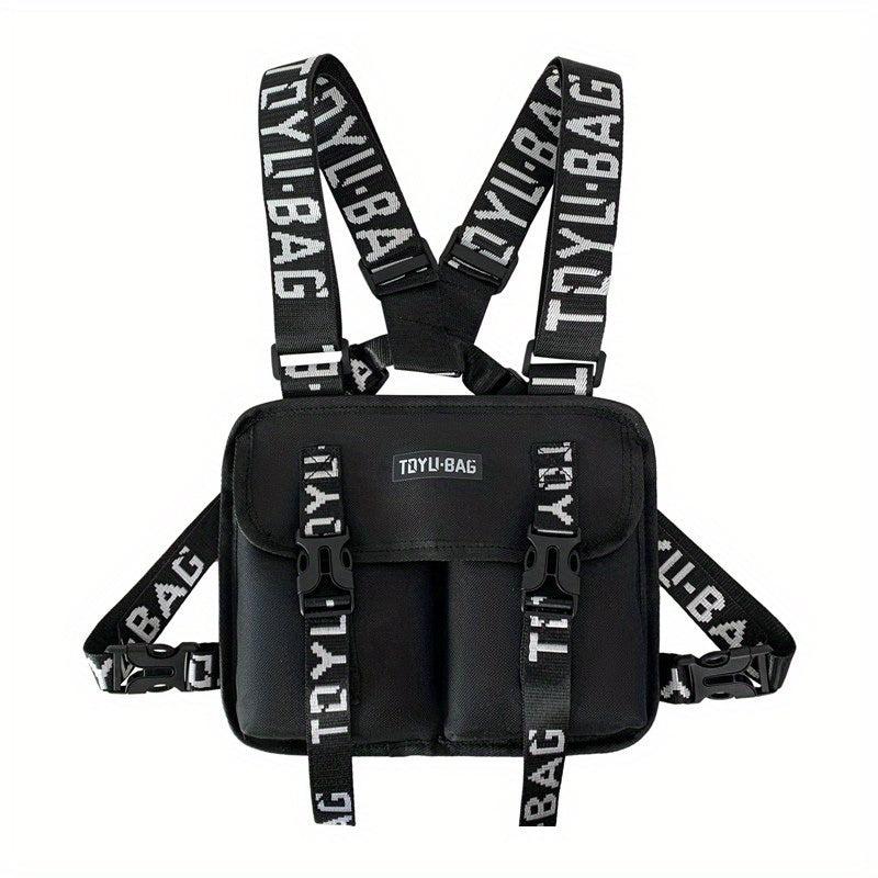 Men's Letter Collision Shoulder Bag Chest Bag