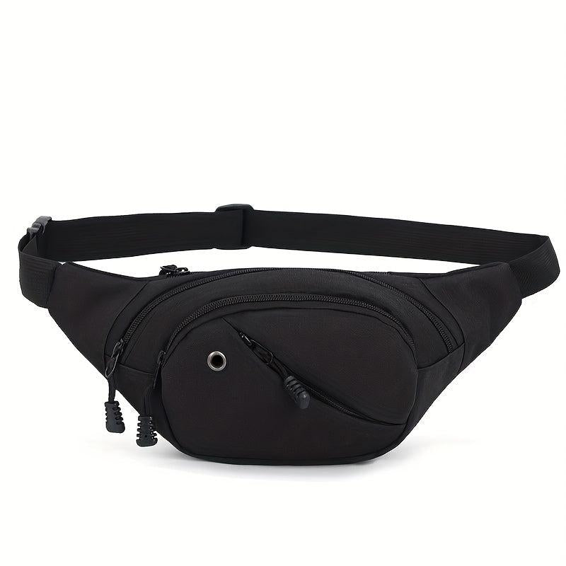 Men's Multifunctional Waist Bag Fanny Pack With Earphone Hole