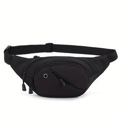 Men's Multifunctional Waist Bag Fanny Pack With Earphone Hole