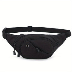 Men's Multifunctional Waist Bag Fanny Pack With Earphone Hole