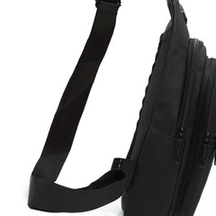 Men's Multifunctional Crossbody Bag with Earphone Hole