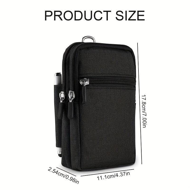 Waist Bag With Pen Holder Belt Clip Bag For Hiking Cycling