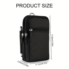 Waist Bag With Pen Holder Belt Clip Bag For Hiking Cycling