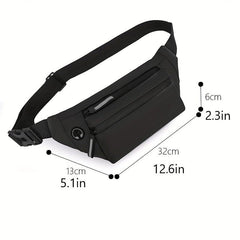 Men's Outdoor Sports Fanny Pack with Earphone Hole