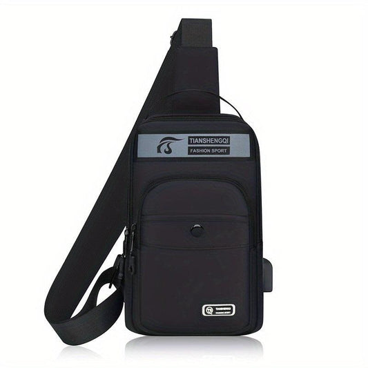 Men's Chest Bag Messenger Bag Large Capacity Crossbody Bag