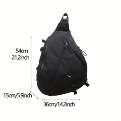 Men's Nylon Crossbody Sports Bag Large Capacity Shoulder Travel Bag