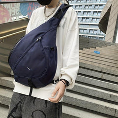 Men's Nylon Crossbody Sports Bag Large Capacity Shoulder Travel Bag