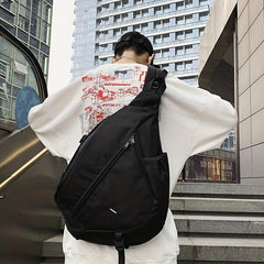 Men's Nylon Crossbody Sports Bag Large Capacity Shoulder Travel Bag