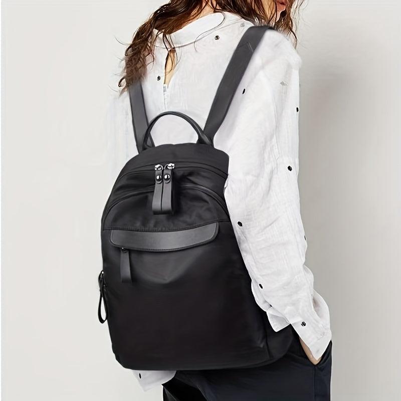 Textured Portable Shoulder Bag Nylon Lightweight Backpack