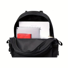 Textured Portable Shoulder Bag Nylon Lightweight Backpack