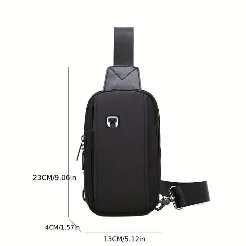 Men's Mini Chest Bag With Earphone Hole for Outdoor Sports