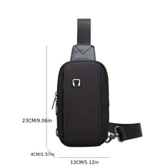 Men's Mini Chest Bag With Earphone Hole for Outdoor Sports