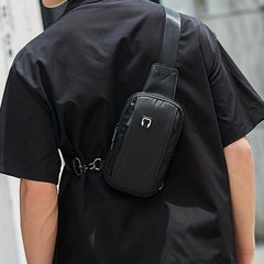Men's Mini Chest Bag With Earphone Hole for Outdoor Sports