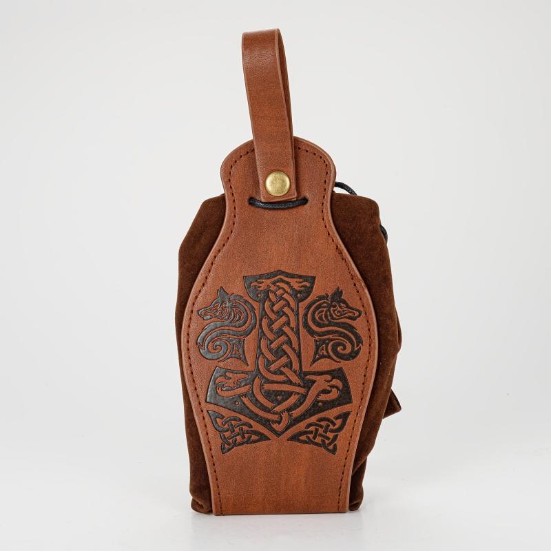 Vintage Medieval Handbag Viking Style Coin Purse Belt Bag for Men and Women
