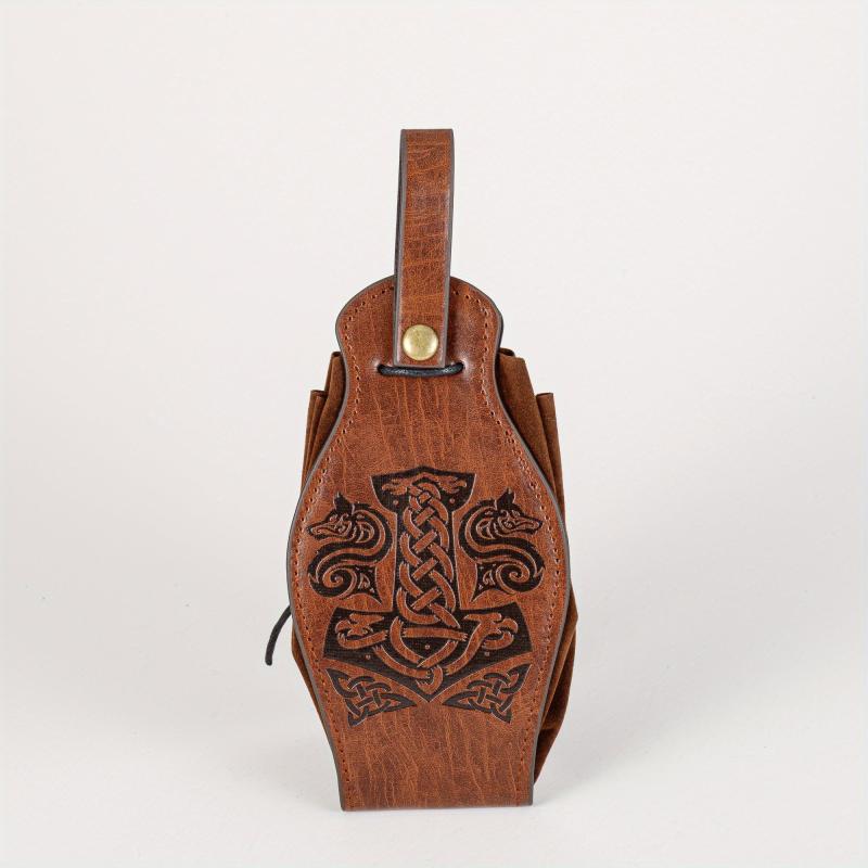 Vintage Medieval Handbag Viking Style Coin Purse Belt Bag for Men and Women