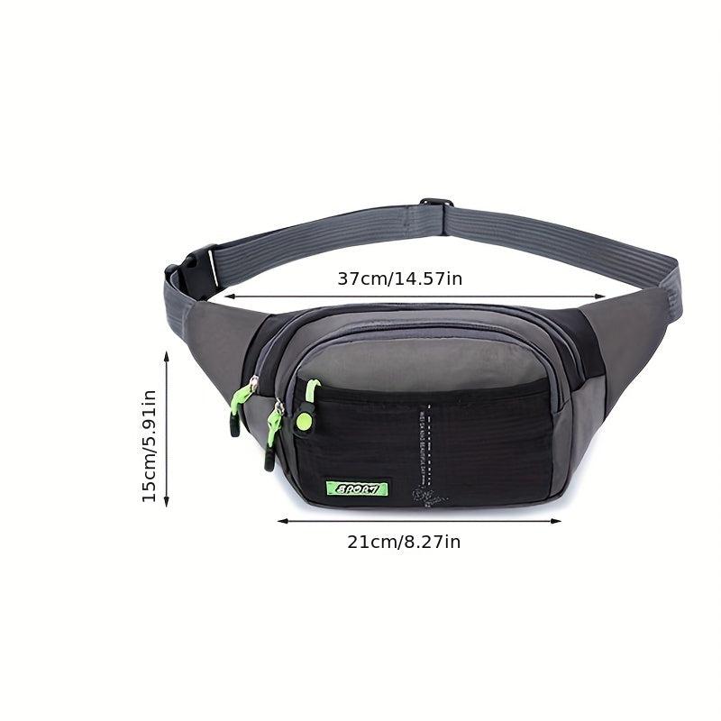 Men's Waterproof Sports Waist Bag Large Capacity Multifunctional Chest Bag