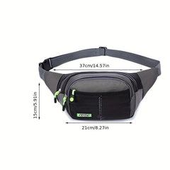 Men's Waterproof Sports Waist Bag Large Capacity Multifunctional Chest Bag