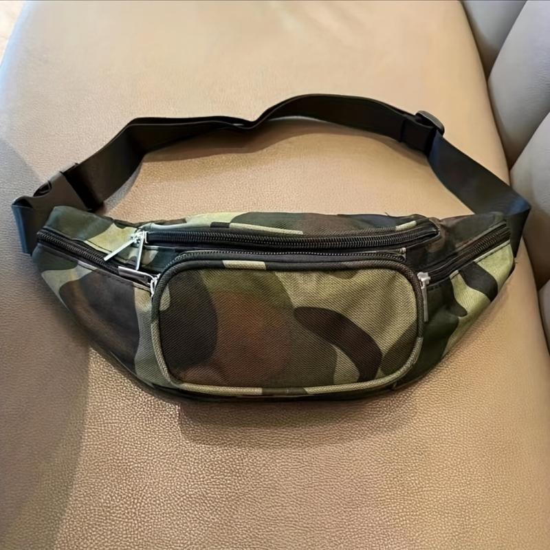 Men's Outdoor Waist Bag Large Capacity Crossbody Bag Lightweight Chest Bag