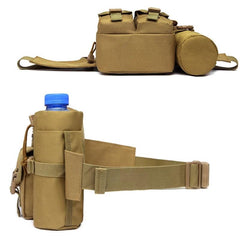 Men's Waist Pack Water Bottle Pouch Phone Bag Outdoor Sports