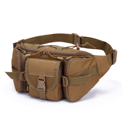 Men's Tactical Waist Bag Waterproof Shoulder Pack for Sports Hiking