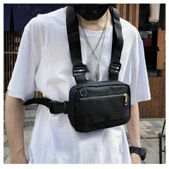 Men's Hip Hop Chest Rig Vest Bag for Travel Hiking