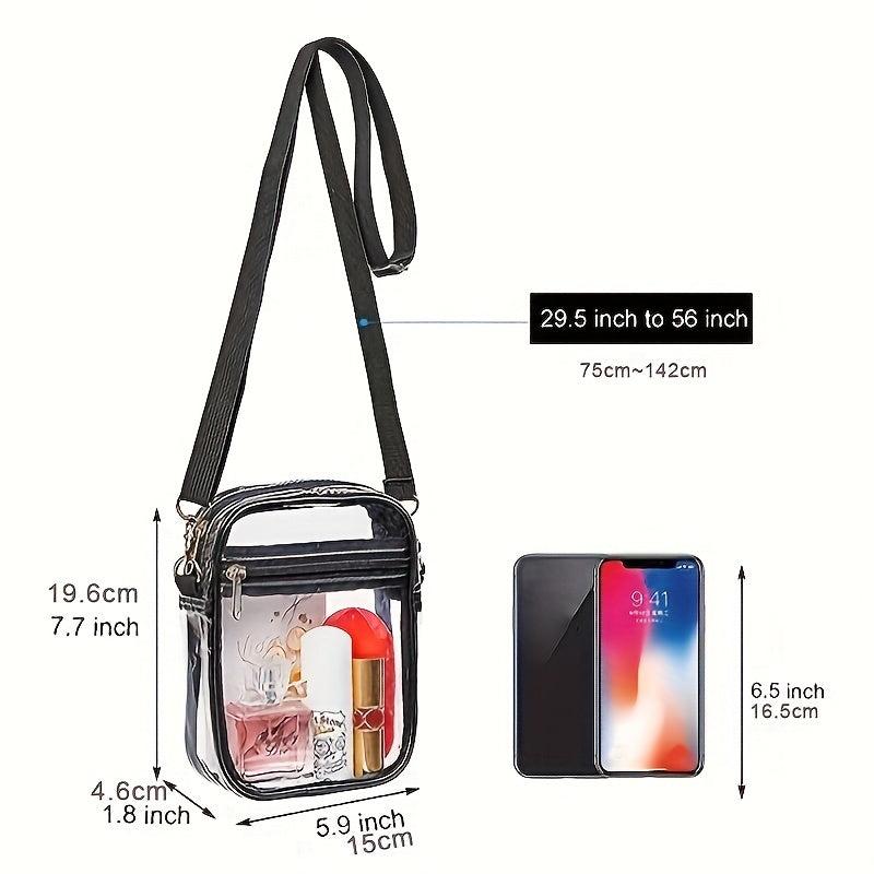 Transparent Casual Crossbody Bag Portable Waterproof Beach Bag