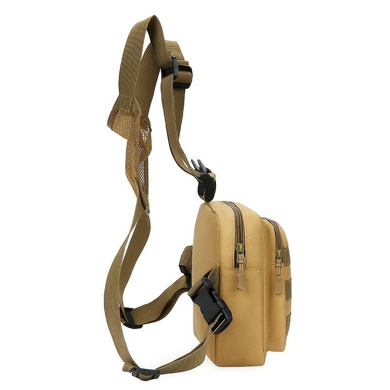 Men's Fitness Chest Bag Tactical Running Vest Backpack Mobile Phone Bag