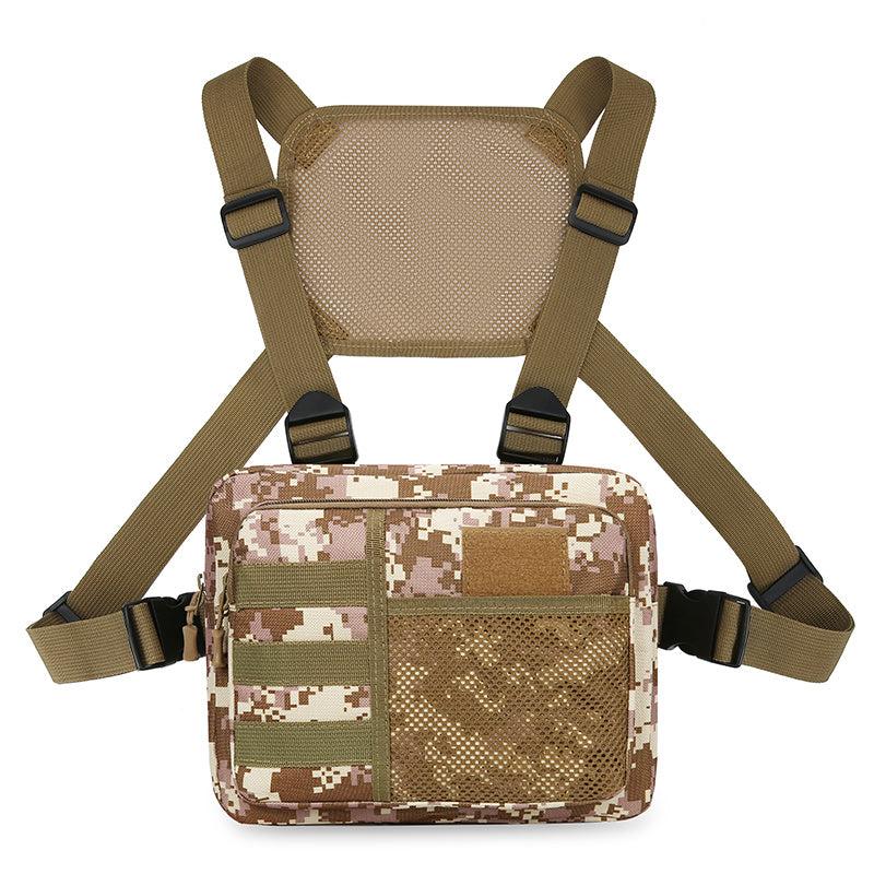 Men's Fitness Chest Bag Tactical Running Vest Backpack Mobile Phone Bag