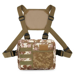 Men's Fitness Chest Bag Tactical Running Vest Backpack Mobile Phone Bag