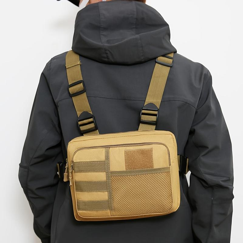 Men's Fitness Chest Bag Tactical Running Vest Backpack Mobile Phone Bag
