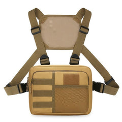 Men's Fitness Chest Bag Tactical Running Vest Backpack Mobile Phone Bag