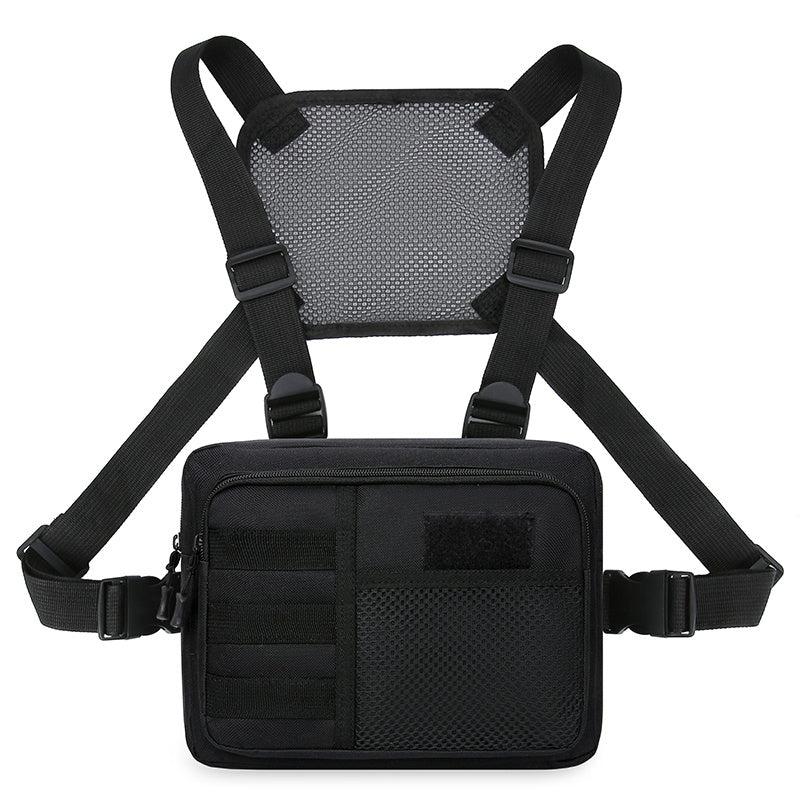 Men's Fitness Chest Bag Tactical Running Vest Backpack Mobile Phone Bag