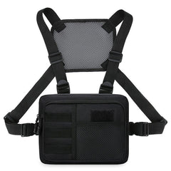 Men's Fitness Chest Bag Tactical Running Vest Backpack Mobile Phone Bag